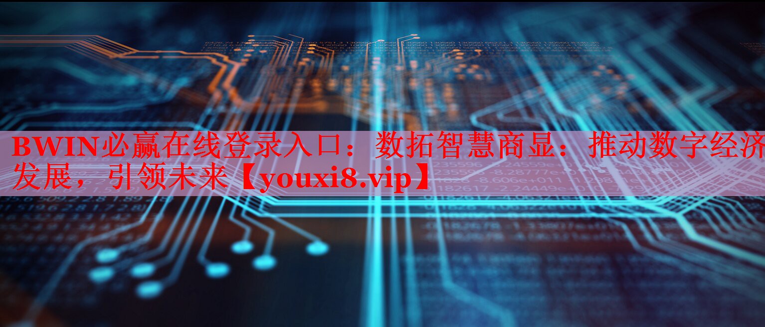 BWIN必赢在线登录入口：数拓智慧商显：推动数字经济发展，引领未来